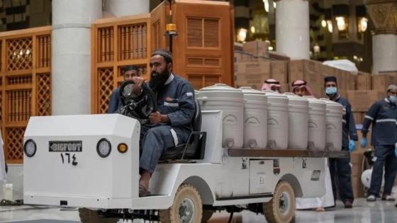 تزويد المسجد النبوي ب400 طن من ماء زمزم يومياً